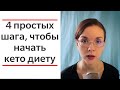 Кето диета: как начать (4 простых шага)