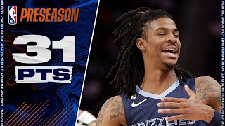 Ja Morant Drops 31 PTS 8 REB 4 AST Full Highlights vs Pistons 🔥