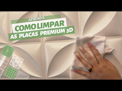 Vídeo: Como você limpa os painéis de parede 3D?