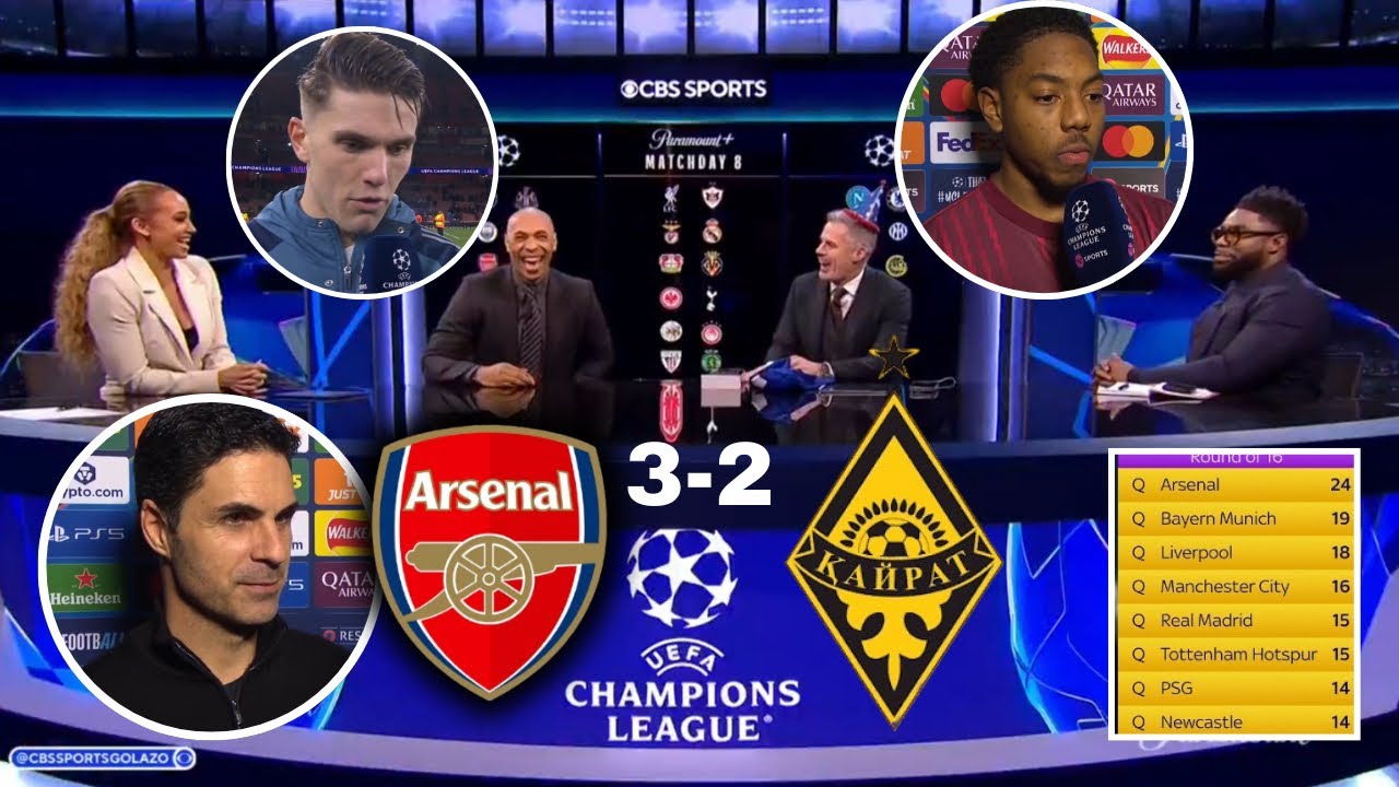 “PERFECT 8/8! 😱🔥 Arsenal Edge Kairat 3–2 to Seal Last-16 Spot | Champions League Night”