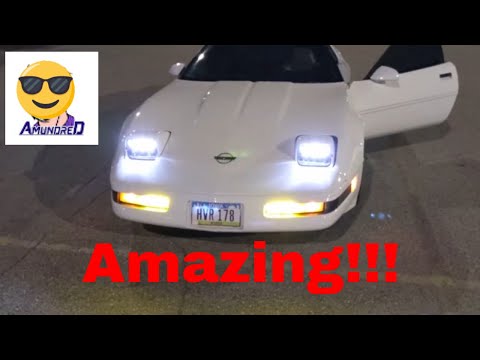 1994 C4 Corvette LED Headlight bulb upgrade!