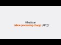 What is an article processing charge (APC)?