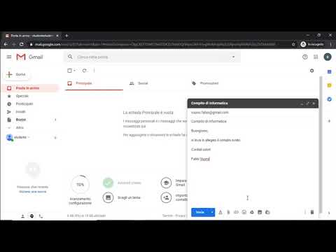 Gsuite Studenti: invio email con allegato