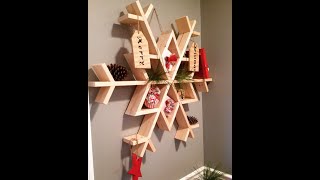 How to Build a DIY Wooden Snowflake