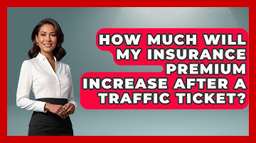 How Much Will My Insurance Premium Increase After A Traffic Ticket? - Auto Coverage Explained