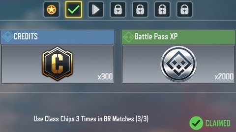 Call Of Duty Mobile Use Class Chips 3 Times in BR Matches Task Complete