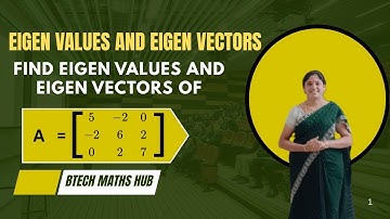Eigen values n Eigen Vectors  very important Btech 1st SEM
