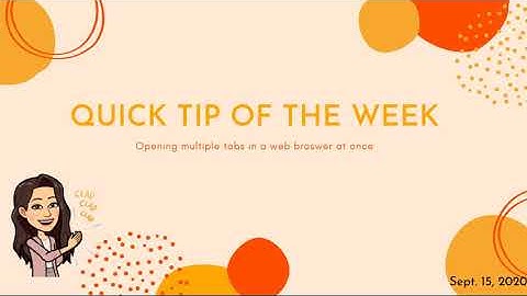 How to open multiple tabs at once in Google Chrome