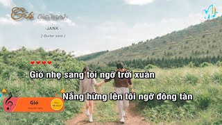 [Karaoke] Gió - JANK [Hạ Tone] (Guitar Solo Beat), Muối Music | Tháng Năm