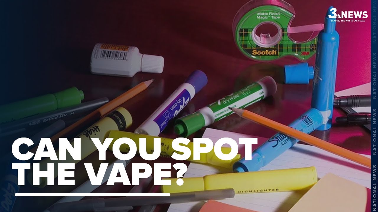 Vapes disguised as school supplies worry parents, teachers - YouTube