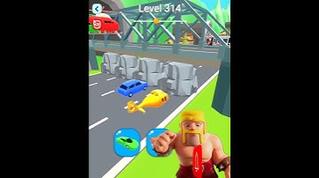 Shape-shifting Funny Race All Levels Gameplay Walkthrough Master Level #314 BeamNG.drive #Shorts