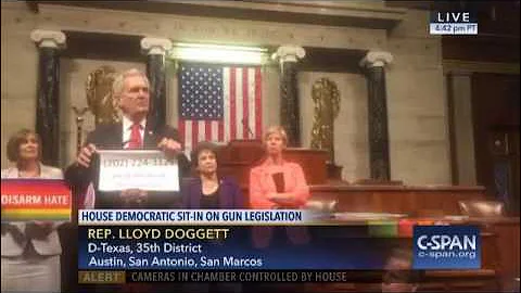 Rep. Lloyd Doggett: "No Bill No Break" - Speech from the Democrats' House sit-in