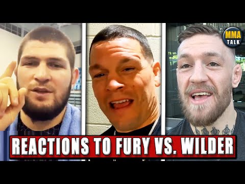 Khabib, Diaz & Conor McGregor REACT to Tyson Fury vs Deontay Wilder 3, Fury parties with Steve Aoki