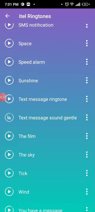 Ringtone itel