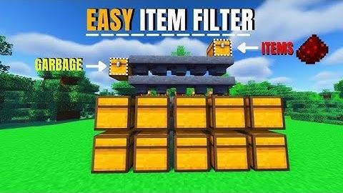 How to Make an Item FILTER Minecraft Bedrock Java 1.20/1.21!