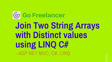 Join Two String Arrays with Distinct values using LINQ C#