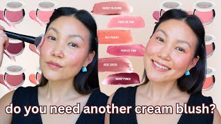 MAKEUP BY MARIO SOFT POP PLUMPING BLUSH VEIL | try-on & where and how to apply cream blush screenshot 1