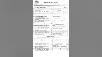Fbise 11th Class (HSSC-I) Mathematics Past Paper (Subjective, Version 1) 2024