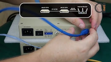 Ethernet over E1 converter: Connecting PC to Internet thru 75 OHM & 120 OHM E1 ports