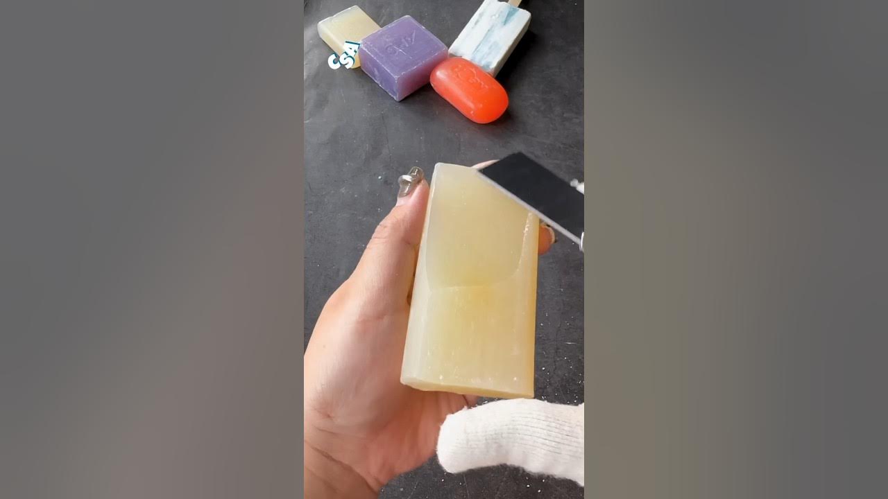 Soap cutting ASMR 🌈🧴 Satisfying Slime Sleep aid Anxiety Relief