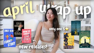 i read 11 books in april... and only one was a 5⭐️ | READING WRAP UP 📚