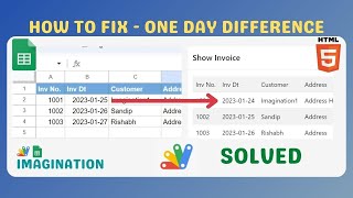 Fixing Google Sheets HTML Date Display: Showing Correct Date (One Day Behind) Solution