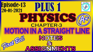 KITE VICTERS CHANNEL PLUS ONE PHYSICS NOTES | KITE VICTERS NOTES +1 20-1 | PHYSICS CLASS 13 NOTE