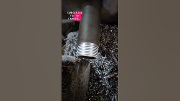 amazing thread on lathe machine #trending #shortsfeed