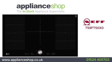 Neff T59FT50X0 90cm Flex Induction Hob in Black with TwistPad #neff induction hobs #neff #twistpad