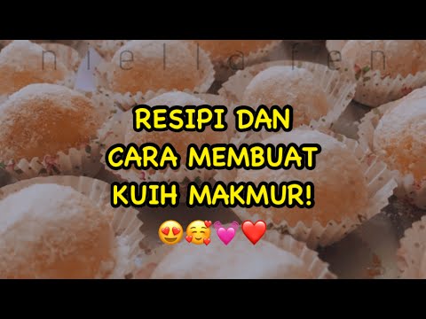 [RESEPI RAYA] Cara Membuat Kuih Makmur cara paling ringkas / Simple Way to Bake 'Makmur' Cookies