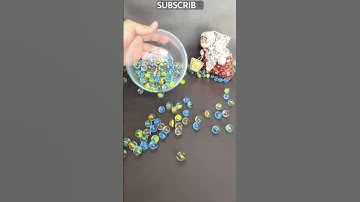 The Wonders of a Reverse Video: Marbles and Glass Gems. #marbleart #reverse