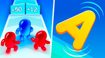 Join Blob Clash 3D | Letter Runner - 1⭐Gameplay Walkthrough (Freeplay)