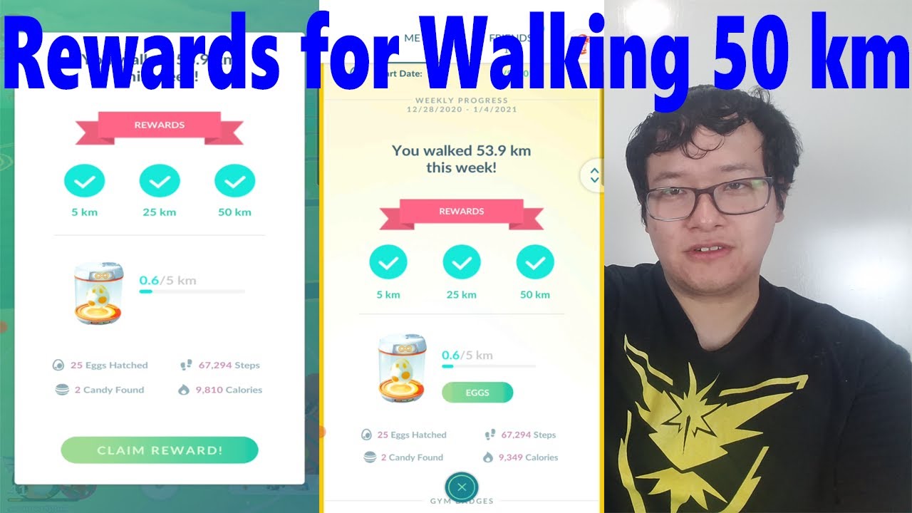 What Are The Rewards For Walking 50 Km On Pokemon Go