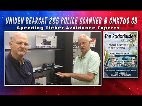 Uniden Beartracker 885 하이브리드 CB-Police 스캐너 및 Uniden CMX760 CB 라디오
