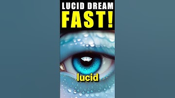 The Fastest Way to Lucid Dream (Technique) #luciddream