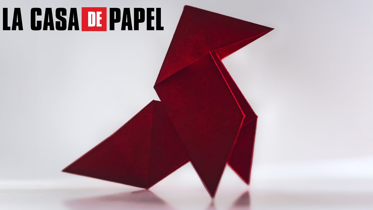 How to Fold an Origami Bird (El Profesor La Casa de Papel) YouTube