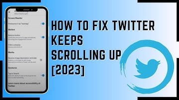 FIX TWITTER KEEPS SCROLLING UP