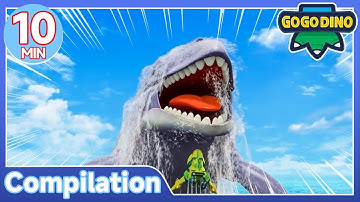 🔥 10MIN GOGODINO Rescue Compilation 🔥 EP07-09 | Dinosaur Cartoon | Super Hero Team Adventure
