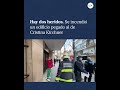 Dos heridos tras un incendio en el edificio lindero al de Cristina Kirchner