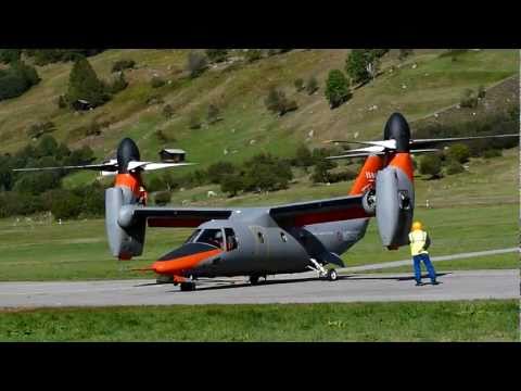 BA-609 Tilt Rotor tests at Ulrichen, Switzerland