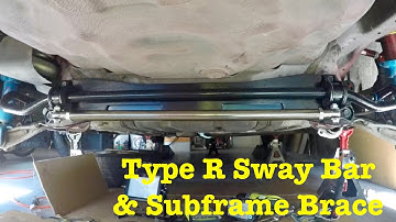 Type R Rear Sway Bar & Subframe Brace Install Integra
