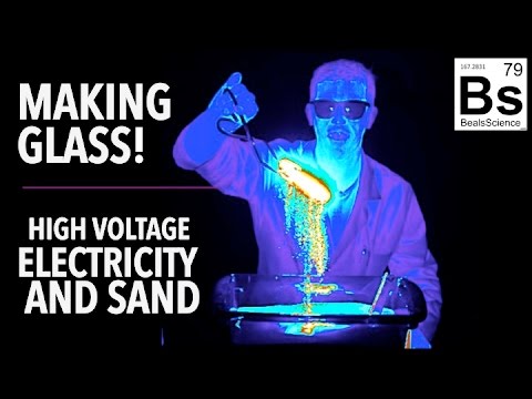 Making Glass Melting Sand With High Voltage Electricity Safe Videos For Kids - 14making a mansion in roblox home tycoon