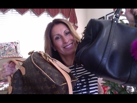 Designer Bag Review| Gucci Boston vs LV Speedy B 30 - 2015 - YouTube