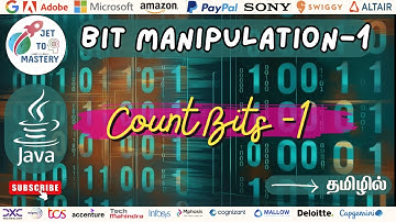 Count No Of 1 Bits -1 || Count Bits-1 || Bit-Manipulation-1 || Java || Tamil