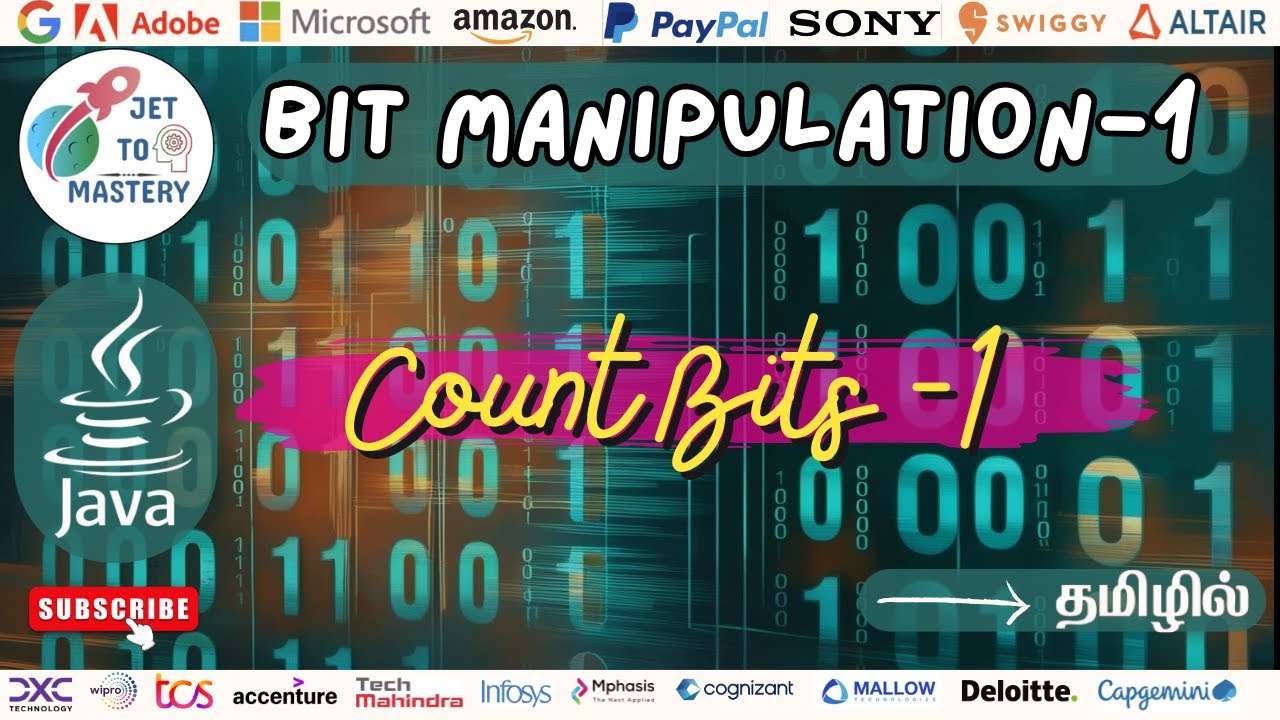 Count No Of 1 Bits -1 || Count Bits-1 || Bit-Manipulation-1 || Java ...