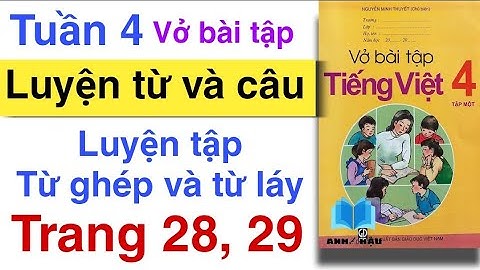 Vở bài tập Tiếng Việt Lớp 4 | LUYỆN TỪ VÀ CÂU | TỪ GHÉP VÀ TỪ LÁY | Trang 28, 29 | Tập 1