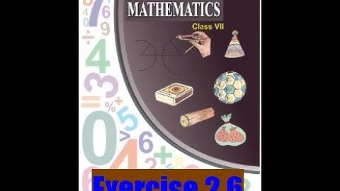 7th Class Exercise 2.6 (Fractions, Decimals and Rational Numbers)