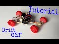 How to Make a Drift Car - Electric Powered Car - Tutorial - Very Simple