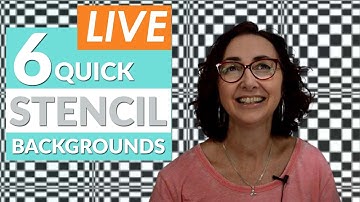 How to Use Stencils on Cards - Background Technique Series - LIVE Video!!