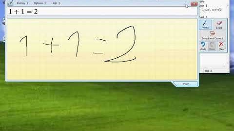 How to use math input panel (TUTORAL)